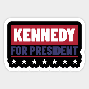 Kennedy For President v4 Sticker